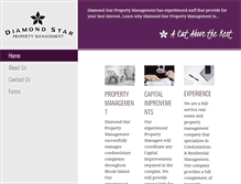 Tablet Screenshot of diamondstarpropertymanagement.com